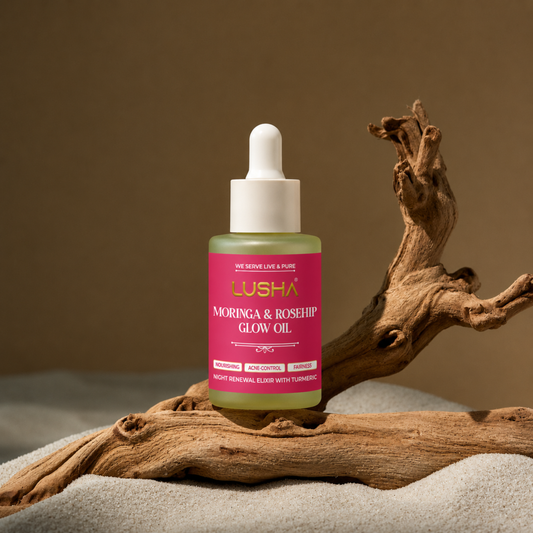 Moringa + Rosehip + Turmeric Oil – Corrective Glow Oil (targets pigmentation, fine lines & uneven skin tone)