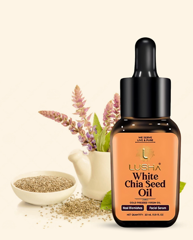 <b><strong>LUSHA White Chia Seed Oil: The Ultimate Glow Booster, Skin Repair & Sun Barrier Formula</b></strong>