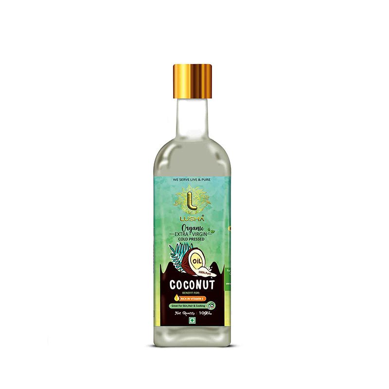 Lusha Cold-Pressed Coconut Oil – Pure, Traditional Coconut Oil for Skin, Hair & Cooking