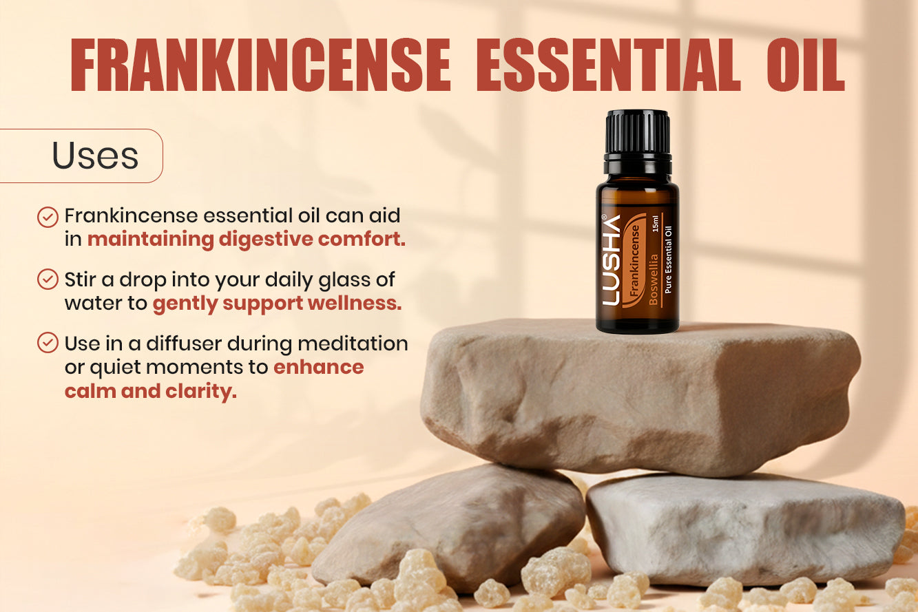 Frankincense Essential Oil uses image