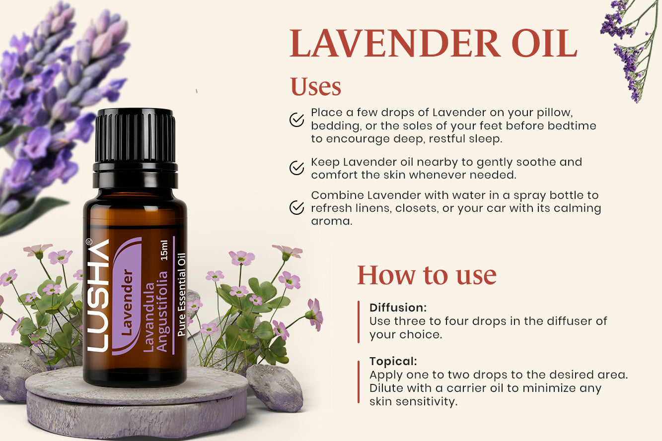 Lavender Essential Oil uses image