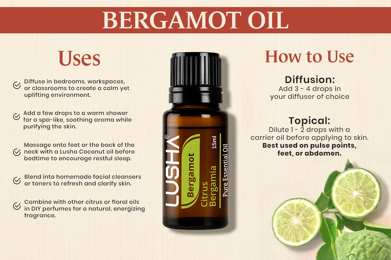 Bergamot Essential Oil uses image