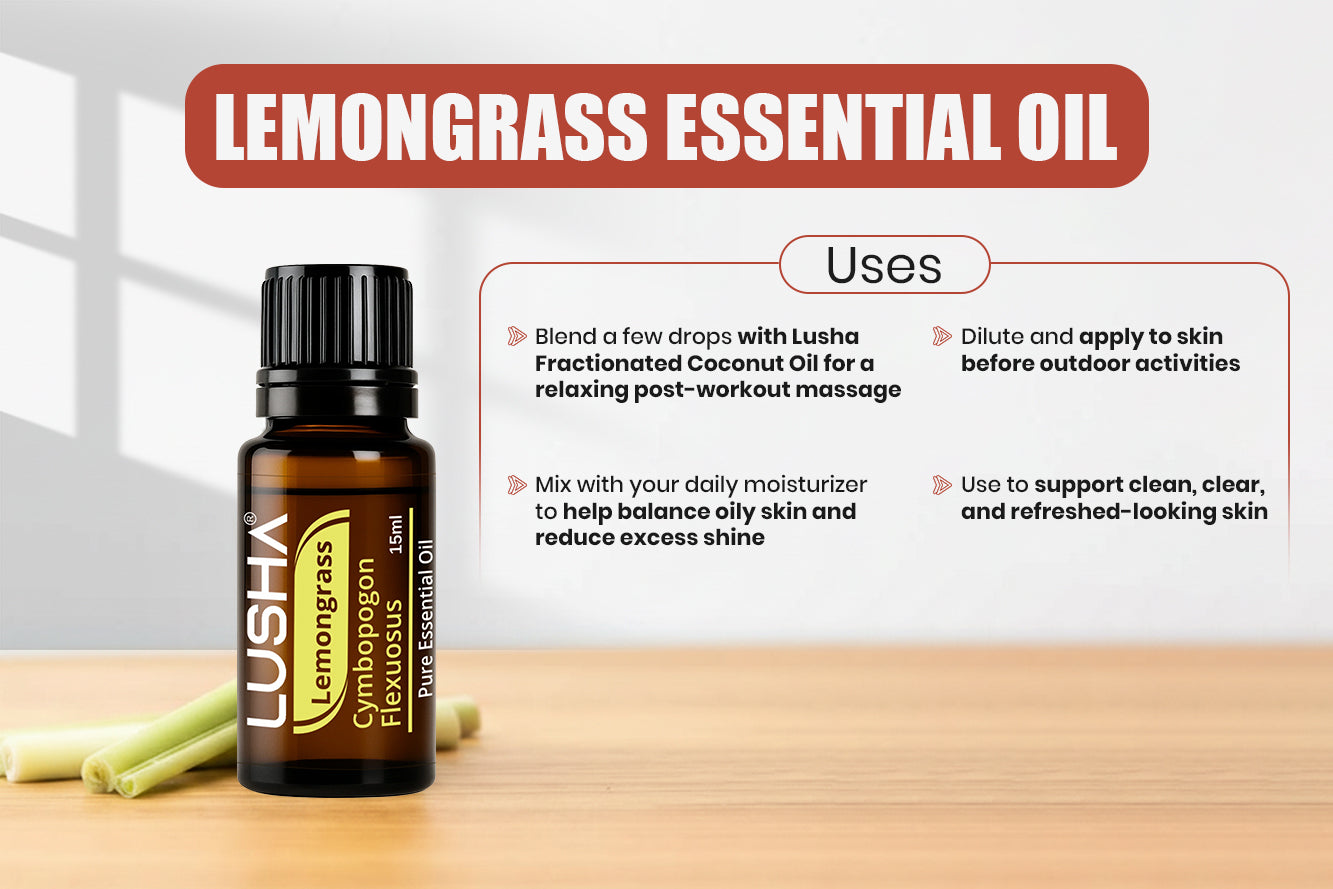 Lemongrass Essential Oil uses image