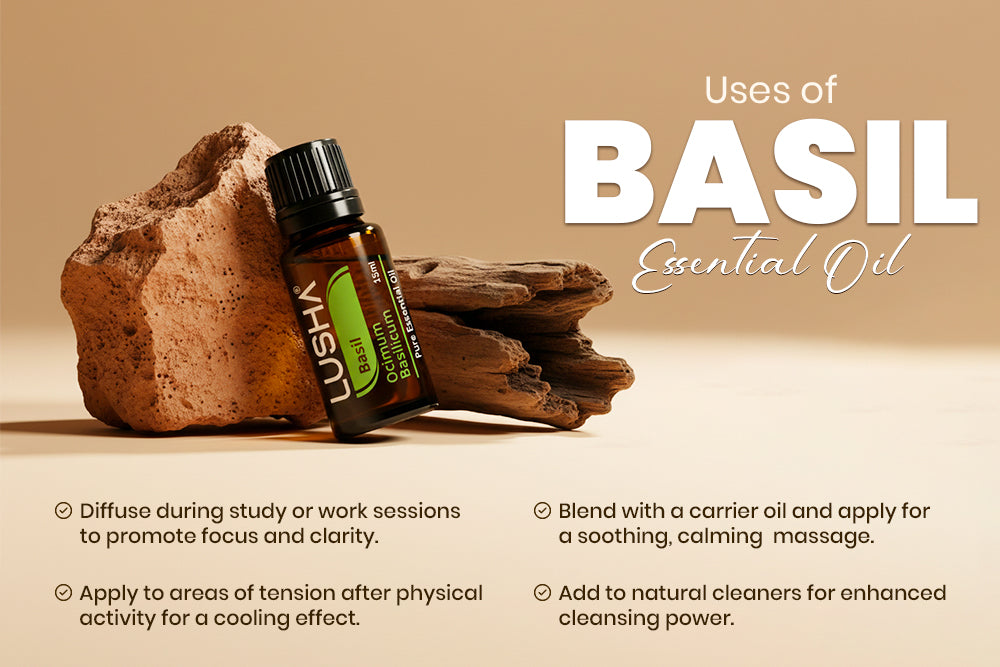 Basil Essential Oil uses image