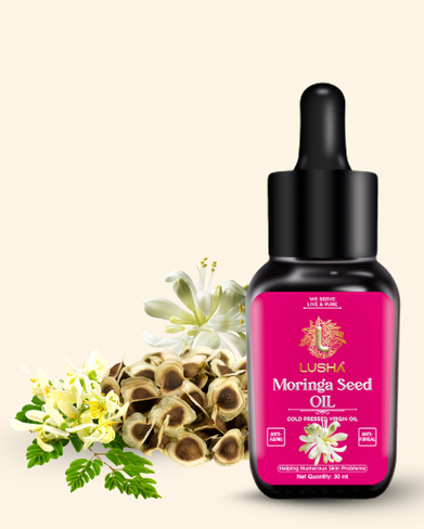 <b><strong>Lusha Cold-Pressed Moringa Oil: Detox. Repair. Radiant.</b></strong>