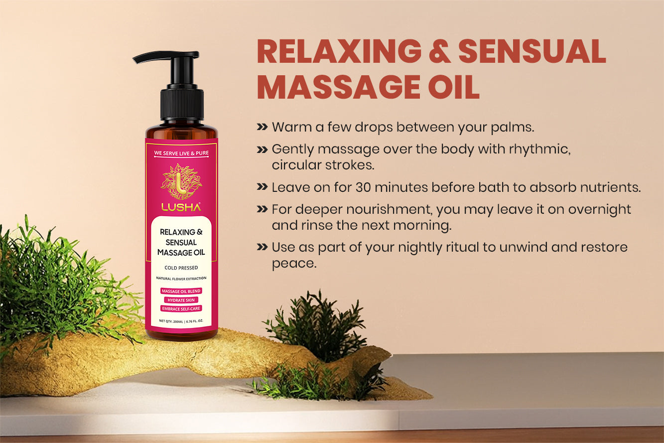 Relaxing & Sensual Massage Oil uses image