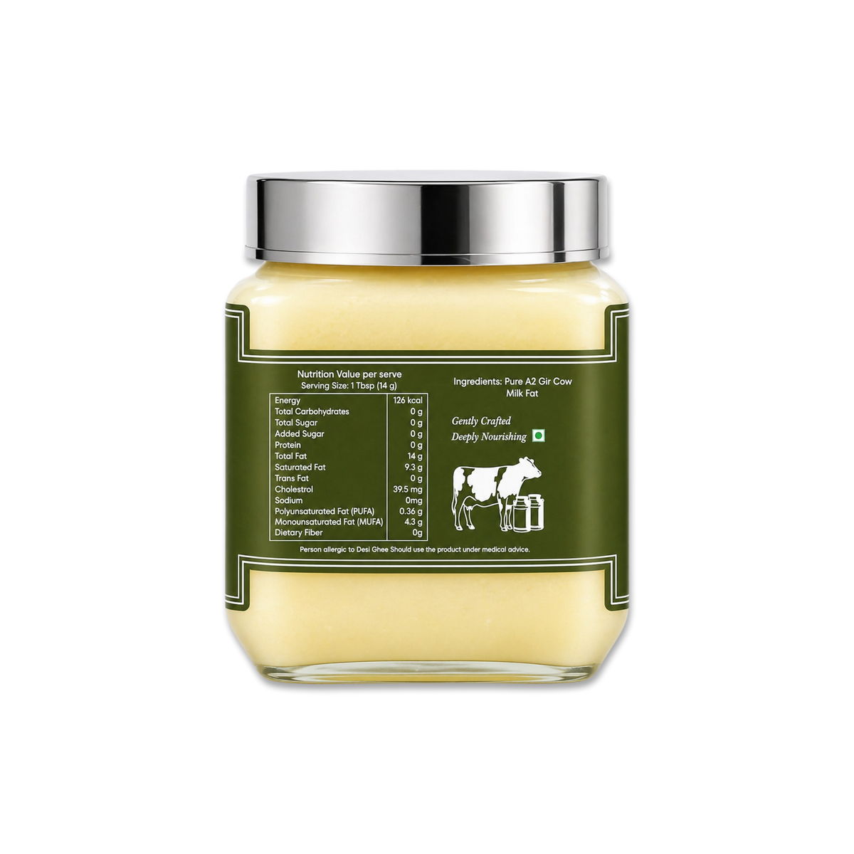 LUSHA A2 Gir Cow Desi Ghee  (Steam Crafted. Bilona Churned. Made Live)
