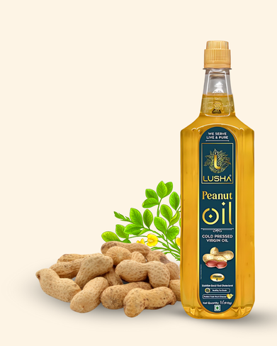 <b><strong>Lusha Cold-Pressed Peanut Oil – Pure, Nutritious, and Traditionally Extracted</b></strong>