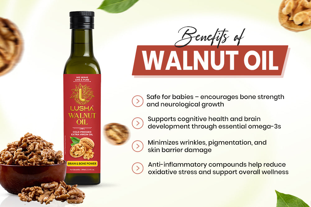 Cold Pressed Walnut Oil (Brain Bloom) benefits image