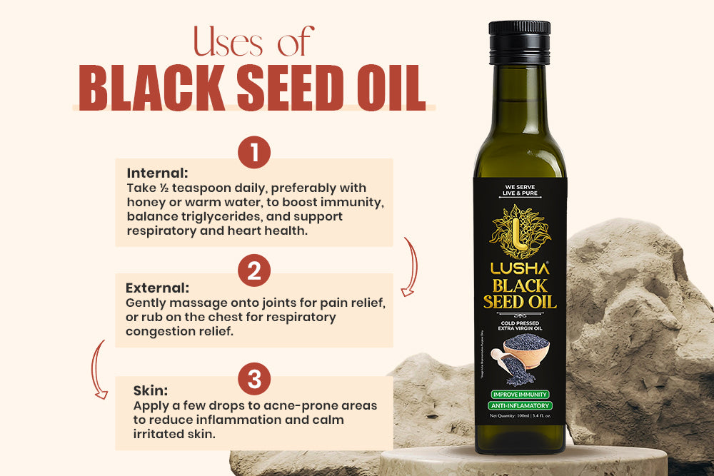 Black Seed Oil (Life Seed) uses image