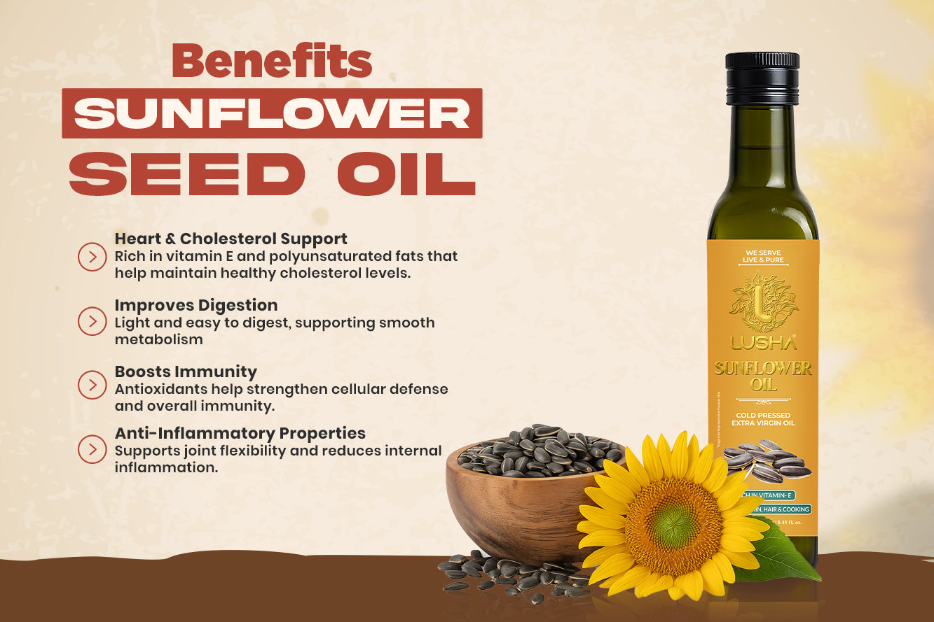 Sunflower Seed Oil  (Heart & Wellness) benefits image