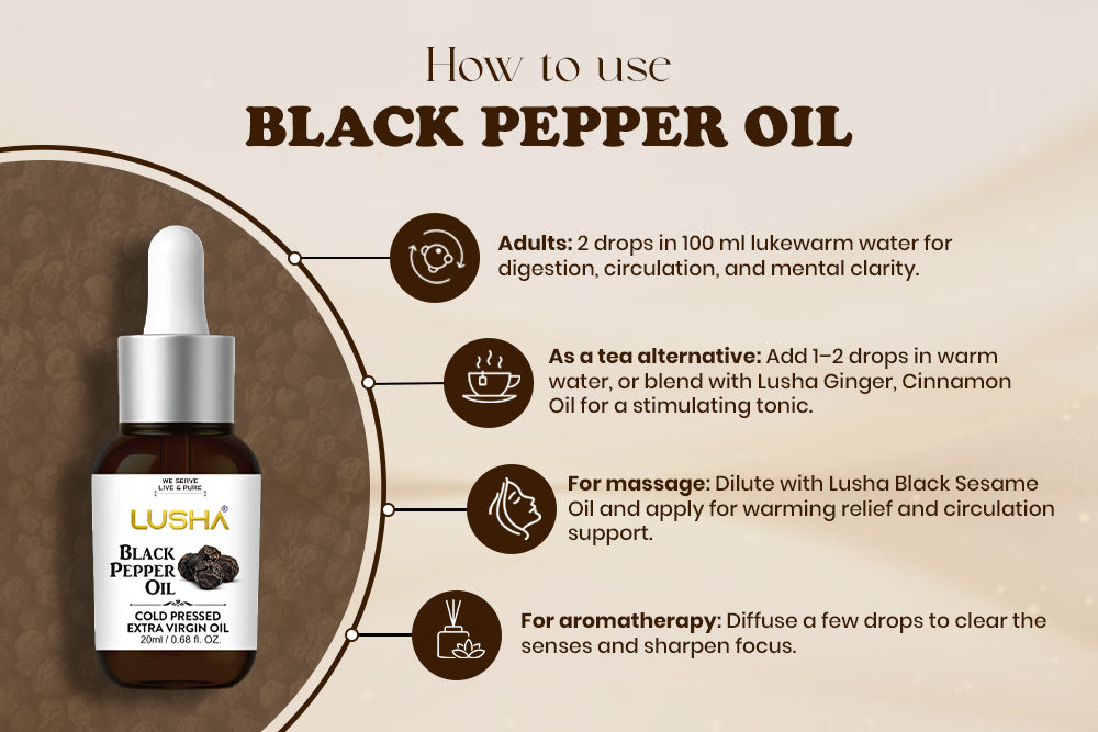 Black Pepper Oil uses image