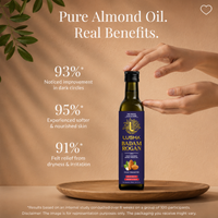 Lusha Pure Badam Rogan Oil — Cold-Pressed Almond Oil for Skin, Face & Body