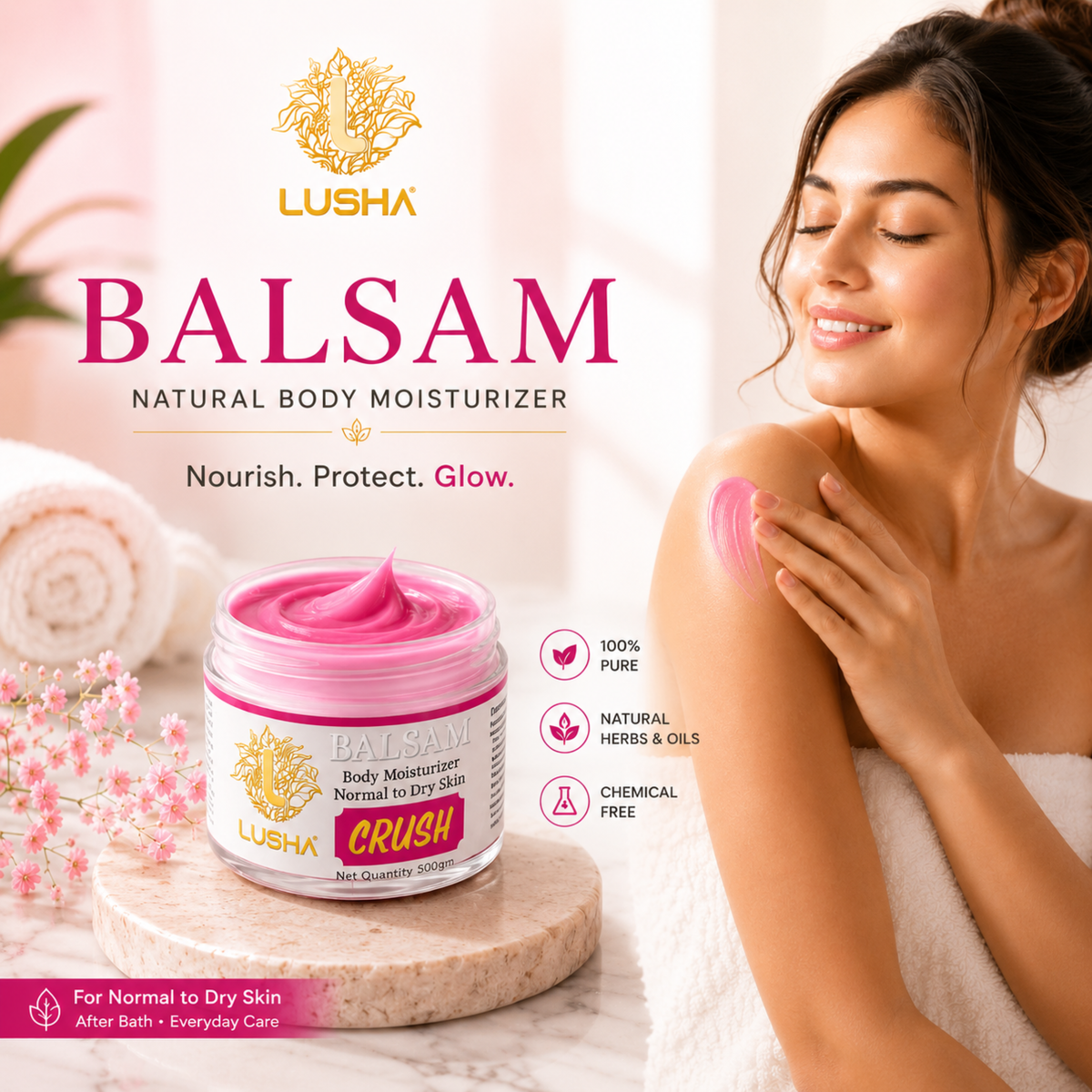 LUSHA Balsam – Pure Botanical Skincare Cream