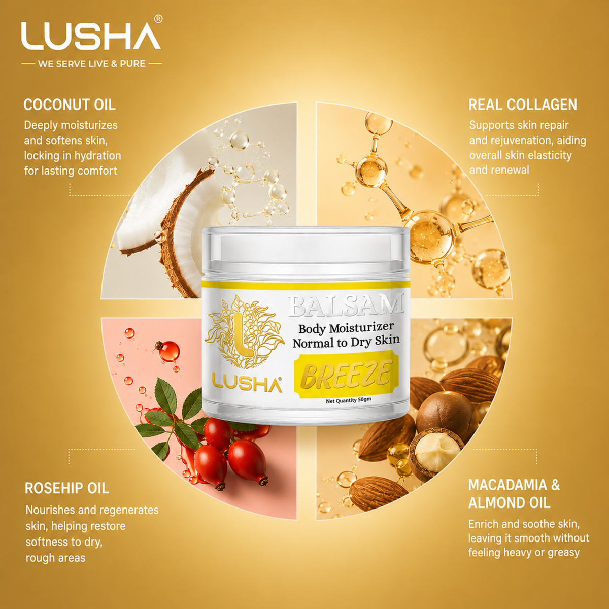 LUSHA Balsam – Pure Botanical Skincare Cream