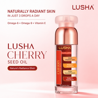 CHERRY SEED OIL —  Radiance & Brightening Oil (enhances natural glow, smooths skin texture)
