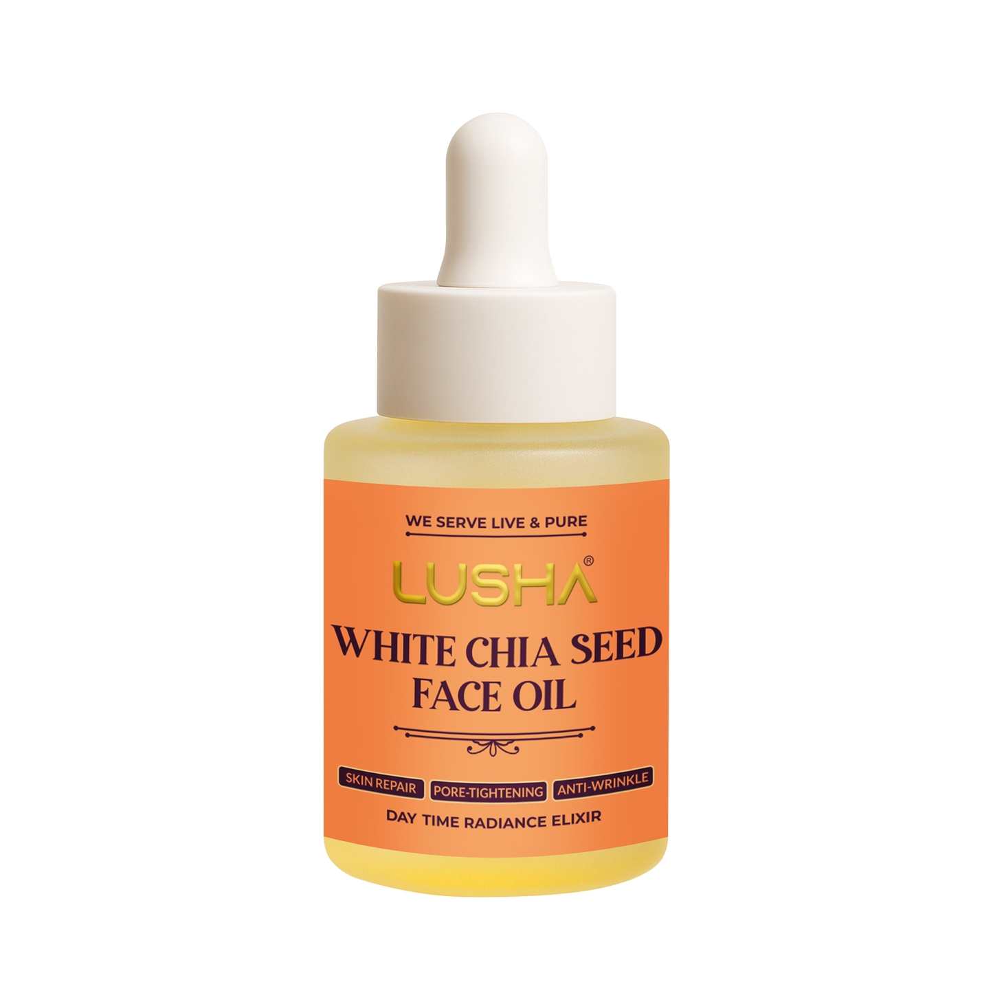 White Chia Seed face oil Oil: Daily Nourishing oil(supports omega-3 nourishment, calms skin, ideal for daily use)