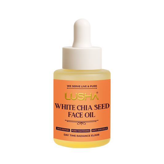 White Chia Seed face oil Oil: Daily Nourishing oil(supports omega-3 nourishment, calms skin, ideal for daily use)