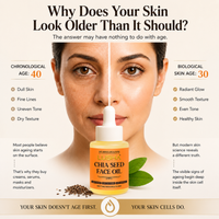 White Chia Seed face Oil: Daily Nourishing oil(supports omega-3 nourishment, calms skin, ideal for daily use)