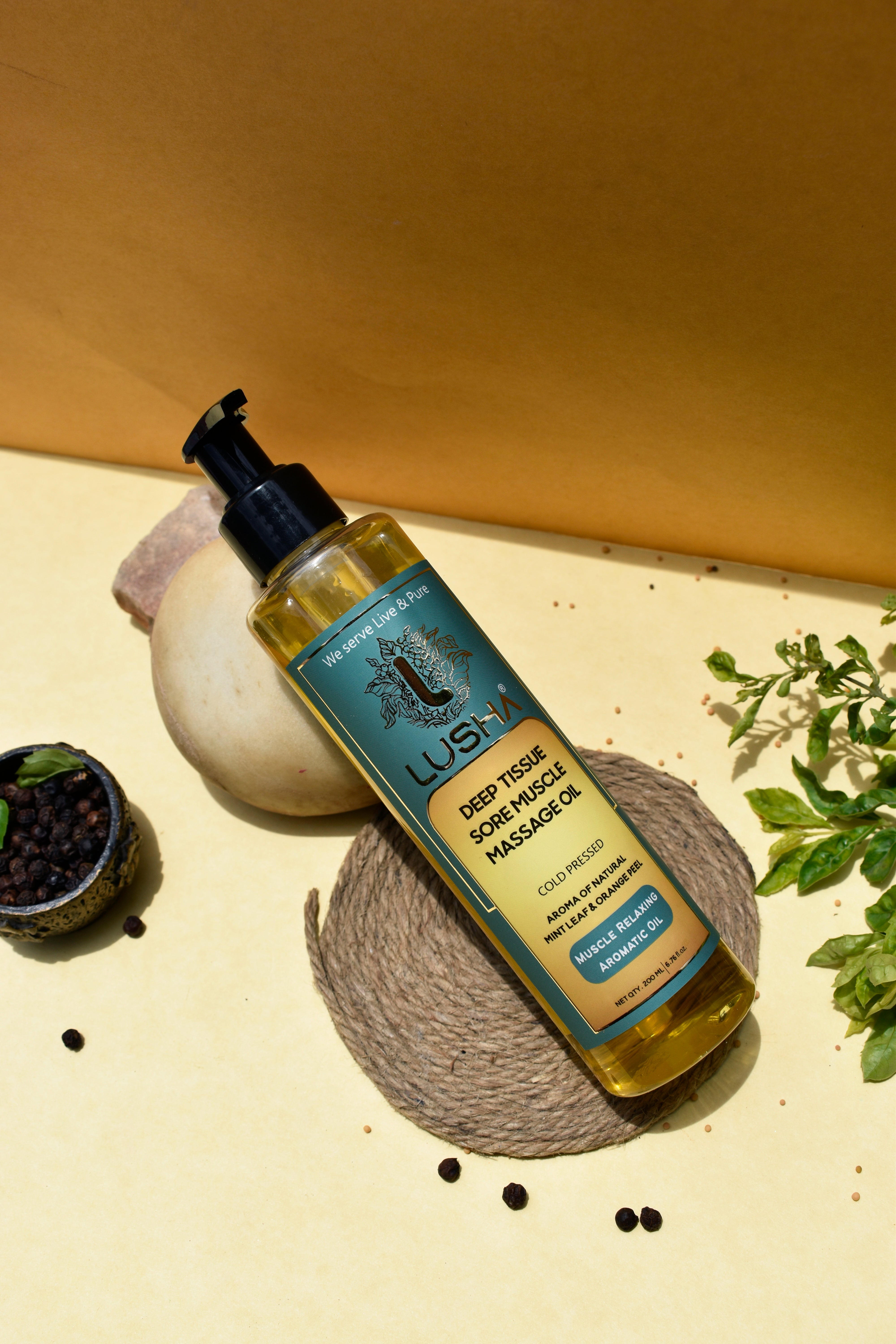 <b><strong>LUSHA Deep Tissue Massage Oil Blend – Winter Relief for Muscles & Joints</strong></b>