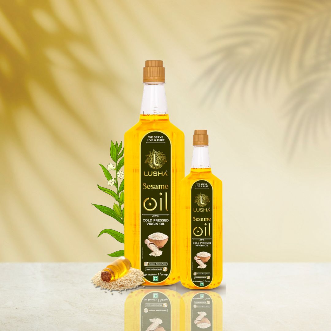 <b><strong>Lusha Cold-Pressed Sesame Oil – Nutritious, Aromatic, and Healthy Cooking Oil</b></strong>