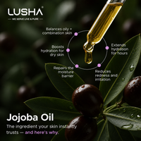 Jojoba Oil - Skin Balance & Sebum Control Oil                                                                                                         (ideal for oily, acne-prone & combination skin)