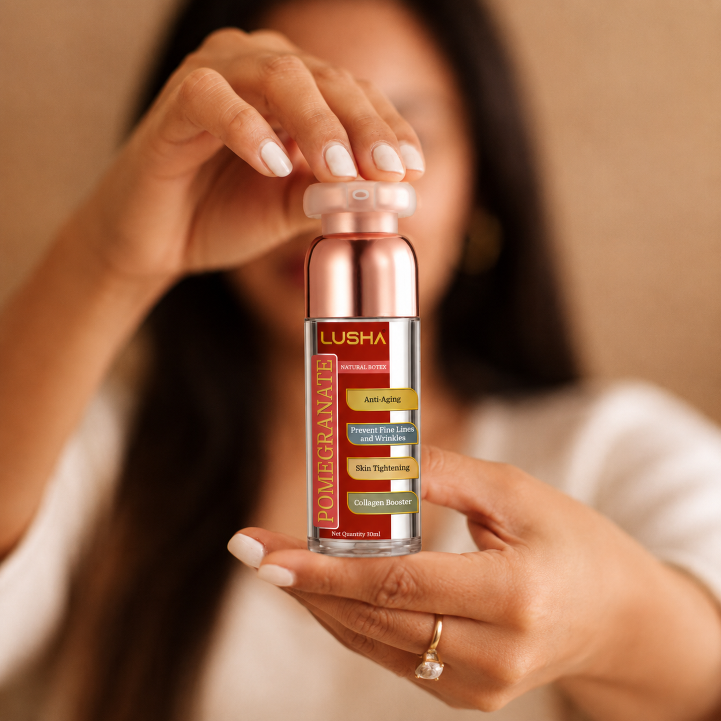 POMEGRANATE SEED OIL — Natural Botox Effect · Lift & Cell Renewal Oil (supports elasticity, firmness & youthful skin renewal)