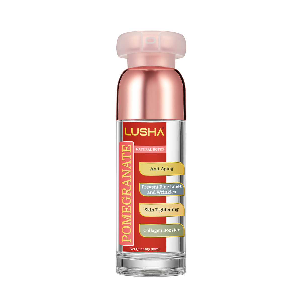 POMEGRANATE SEED OIL — Natural Botox Effect · Lift & Cell Renewal Oil (supports elasticity, firmness & youthful skin renewal)