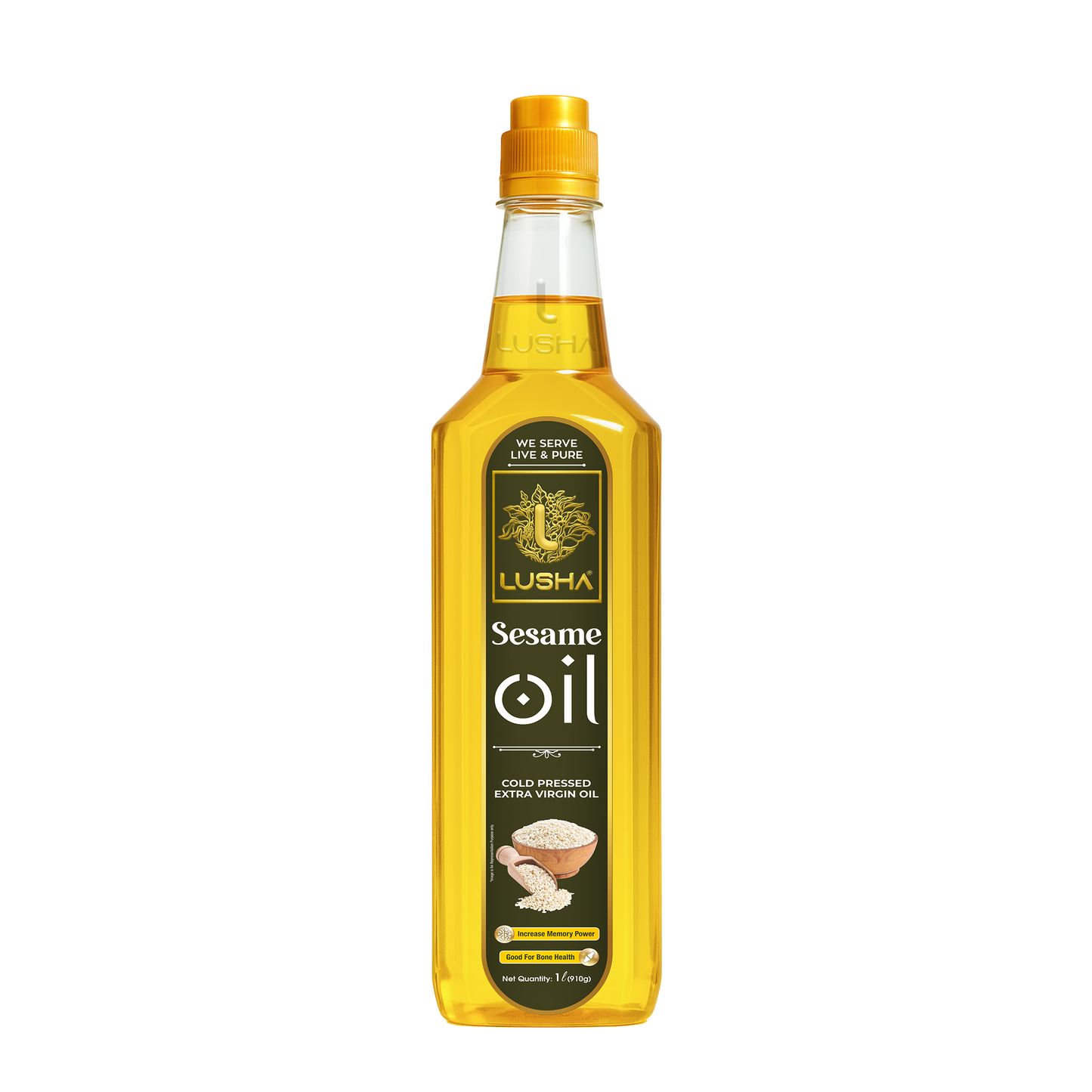 Lusha Cold-Pressed Sesame Oil – Nutritious, Aromatic, and Healthy Cooking Oil