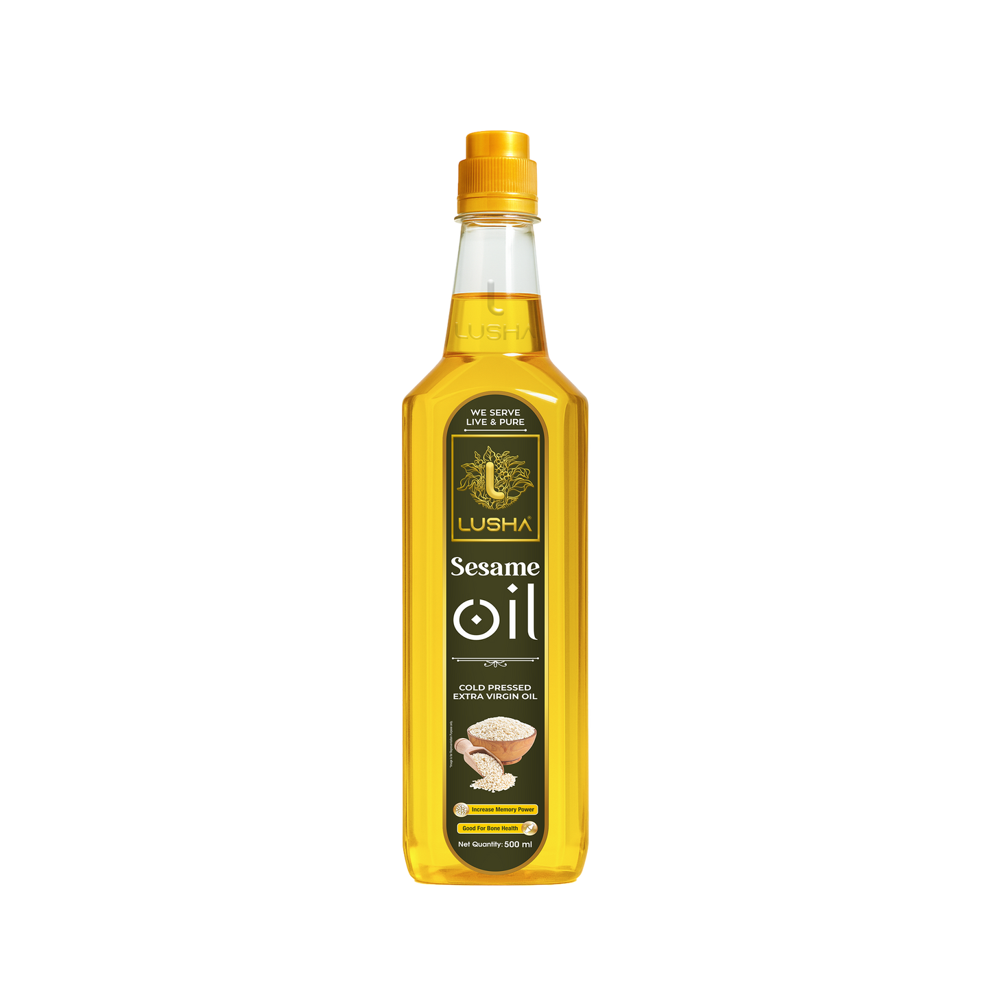 Lusha Cold-Pressed Sesame Oil – Nutritious, Aromatic, and Healthy Cooking Oil