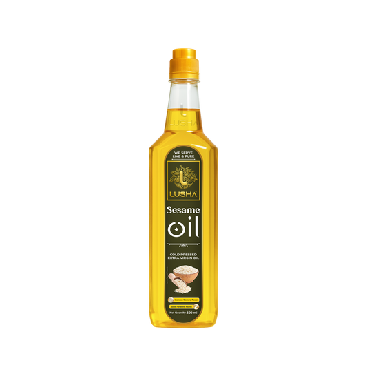 Lusha Cold-Pressed Sesame Oil – Nutritious, Aromatic, and Healthy Cooking Oil