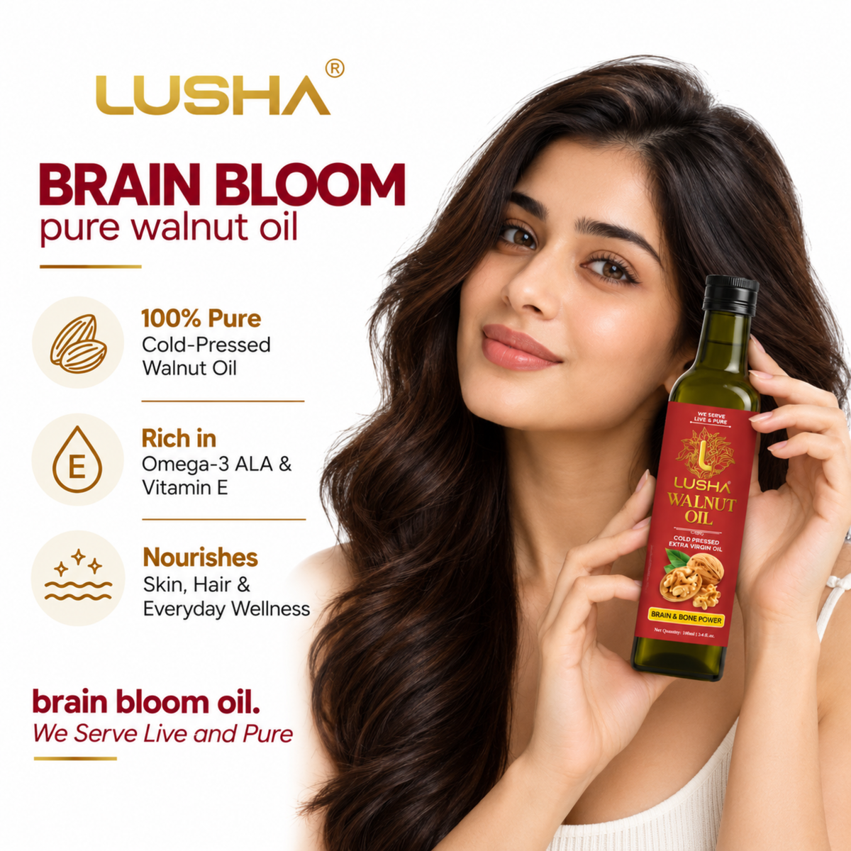 Cold Pressed Walnut Oil (Brain Bloom)