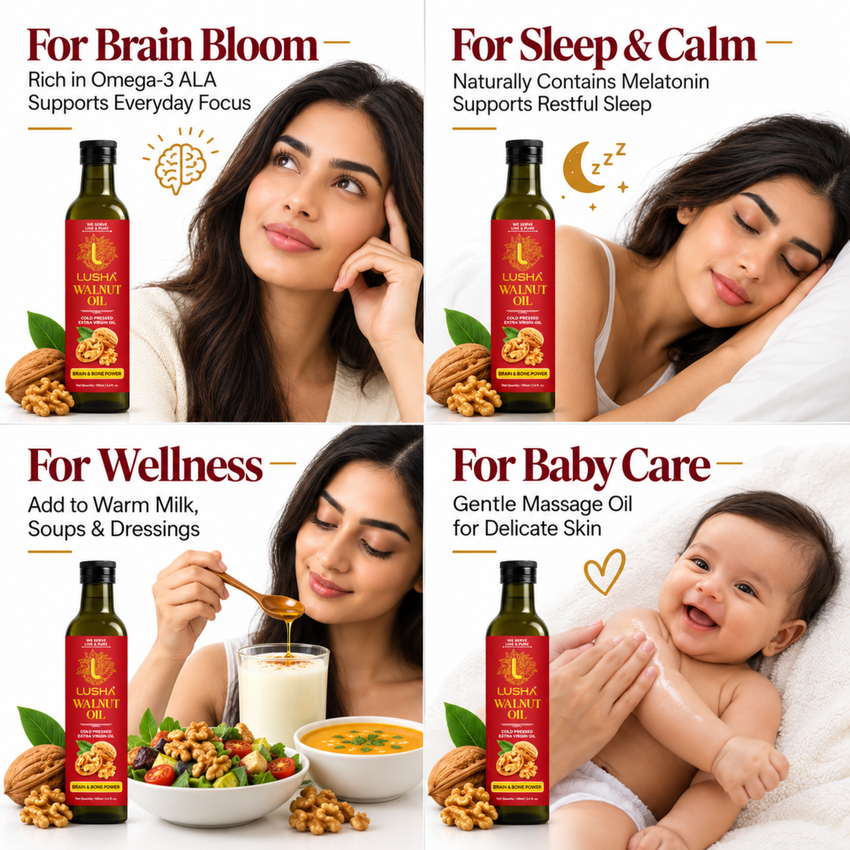 Cold Pressed Walnut Oil (Brain Bloom)