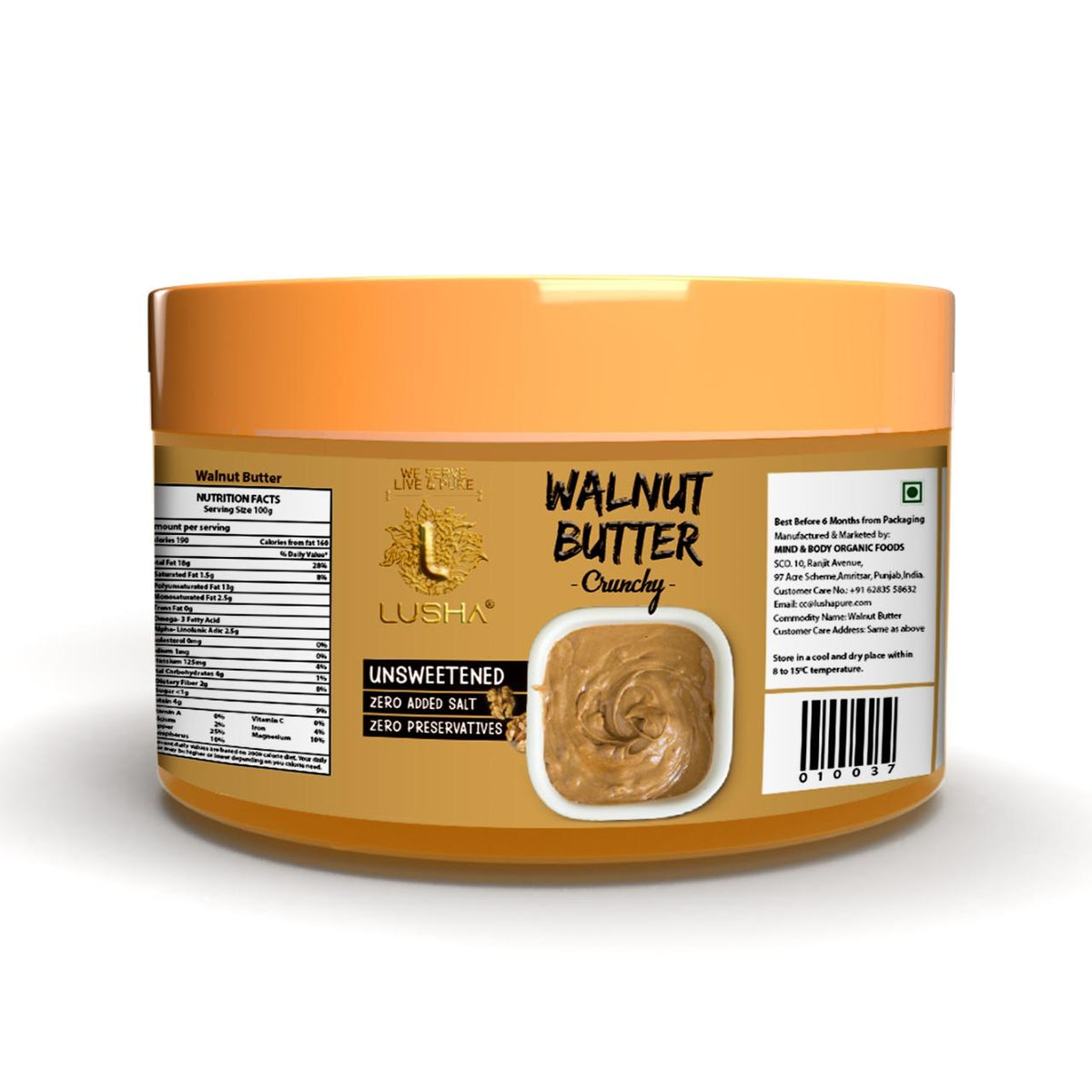 <b><Strong>LUSHA Walnut Butter: Brain-Nourishing | Omega-Rich | Small-Batch Fresh</b></strong>