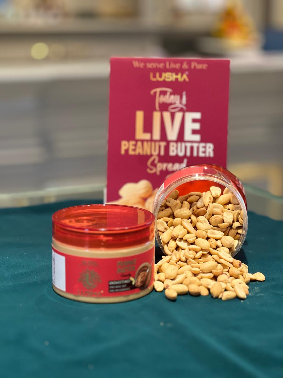 <b><Strong>LUSHA Creamy Peanut Butter: Silky Smooth. Freshly Made. Naturally Pure.</strong></b>