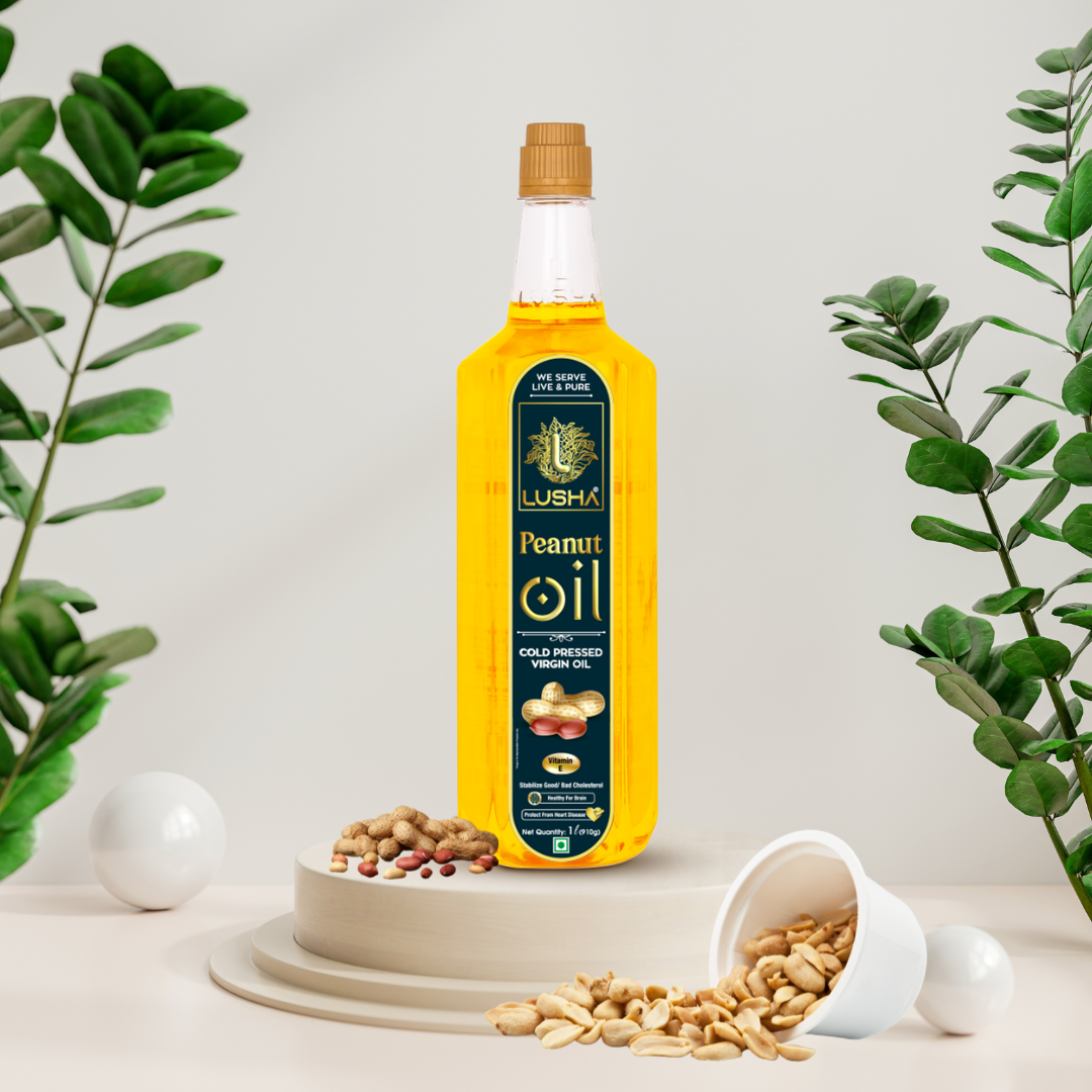 <b><strong>Lusha Cold-Pressed Peanut Oil – Pure, Nutritious, and Traditionally Extracted</b></strong>