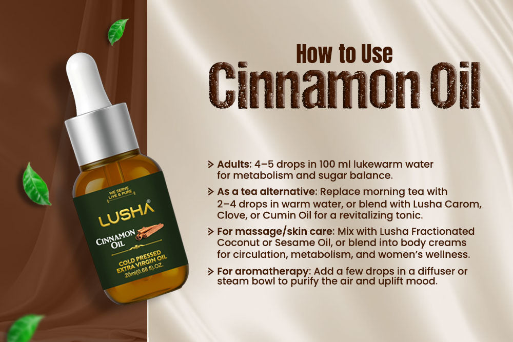 Control Sugar Craving - Cinnamon Oil uses image