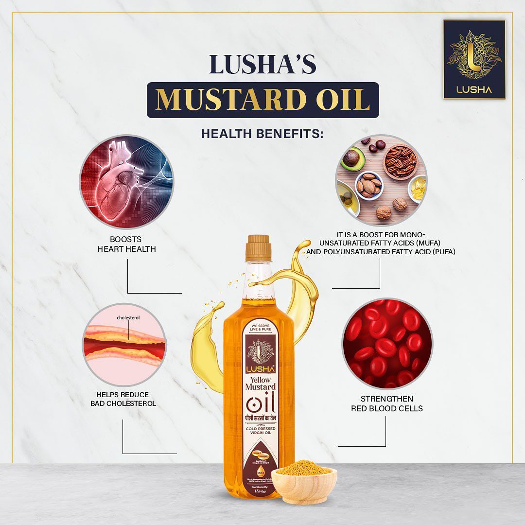 Lusha Extra Virgin Yellow Mustard Oil